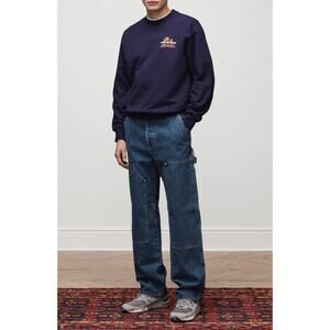 Aime Leon Dore - Unisphere Crewneck Sweatshirt / Blue / Large